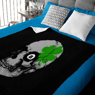 Discover Skull Clover 8 Ball Feeling Lucky Baby Blankets
