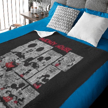 Discover Disney Mickey Mouse Comic Squares Baby Blankets