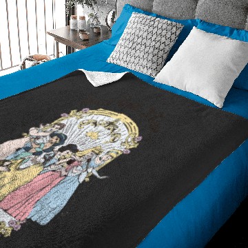 Discover Disney Princess Once Upon A Time  Cartoon Raglan Baseball Tee Baby Blankets