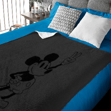 Discover Disney Mickey And Friends Mickey Peace Outline Baby Blankets