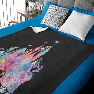 Discover Watercolor Castle Baby Blankets, Disney Magic Kingdom Baby Blankets