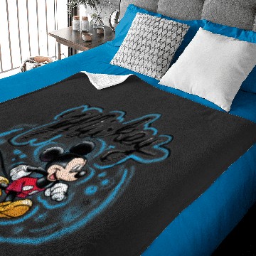 Discover Disney Mickey Mouse Airbrush Baby Blankets