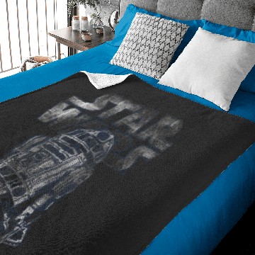 Discover Star Warss R2D2 Vintages Distressed C2 Disney Baby Blankets