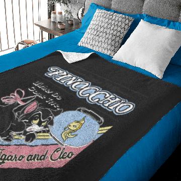 Discover Disney Pinocchio Wishes Do Come True Figaro And Cleo Retro Baby Blankets