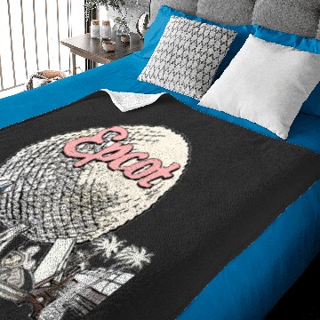 Discover Disney Epcot  Baby Blankets, Epcot World Tour Baby Blankets, Epcot Center 1982 Baby Blankets