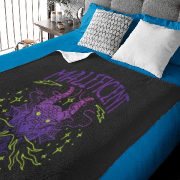 Discover Disney Villains Maleficent Dragon Line Design Baby Blankets
