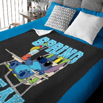 Discover Disney Stitch Beach Chair Chill Spring Break Baby Blankets
