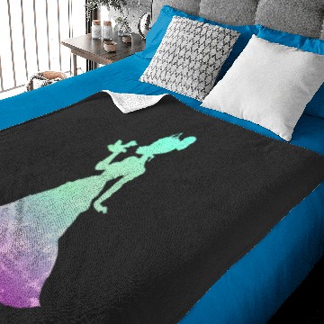 Discover Disney Princess Tiana Silhouette Pretty Tie Dye Baby Blankets