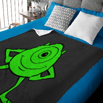 Discover Disney Pixarss Monsters Inc. Mike Wazowski Cyclops Retro Baby Blankets