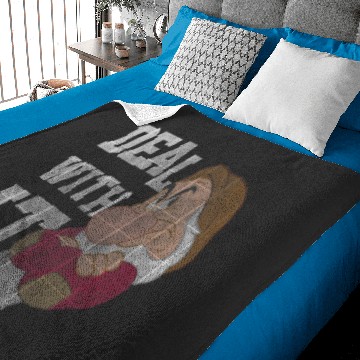 Discover Disney Snow White Grumpy Deal With It Portrait Baby Blankets