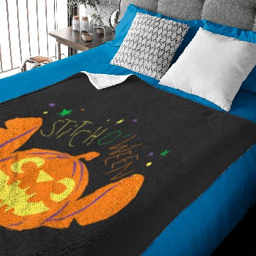 Discover Disney Lilo & Stitch Jack o’ Lantern Stitch o’ween Halloween Baby Blankets