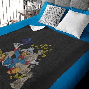 Discover Disney Ducktales Scrooge McDuck Coins Baby Blankets