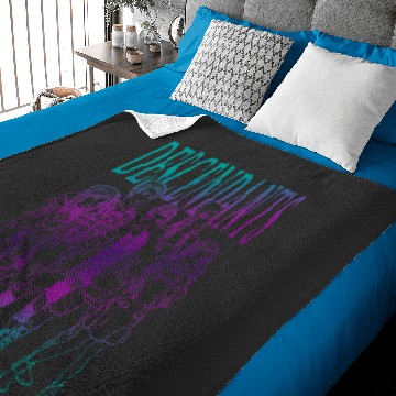Discover Disney Descendants Group Gradient Outline Poster Baby Blankets