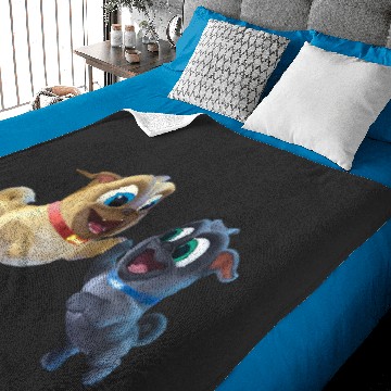 Discover Disney Puppy Dog Pals Rolly Bingo High Five Baby Blankets