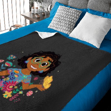 Discover Disney Encanto Mirabel Spring Easter Butterflies and Flowers Baby Blankets