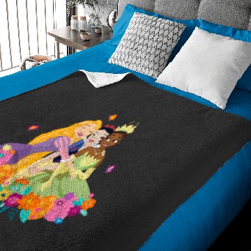 Discover Disney Princess Rapunzel Snow White Tiana Spring Easter Eggs Baby Blankets