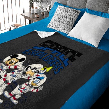 Discover Disney Mickey Goofy Donald Space Explorers Baby Blankets