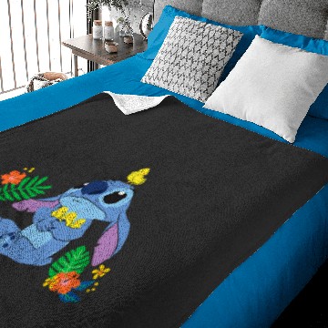 Discover Disney Stitch and Ba Baby Blankets