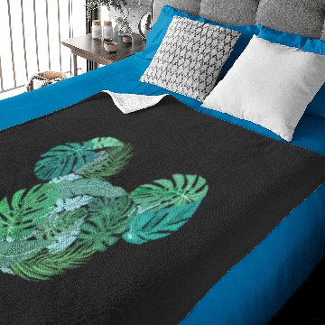 Discover Disney Mickey Classic Mickey Tropical Face Fill V2 Baby Blankets