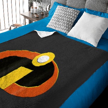 Discover disney Pixars incredibles logo halloween costume Baby Blankets