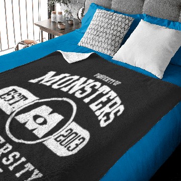 Discover Disney Pixarss Monsters University Est. 2013 Logo Baby Blankets