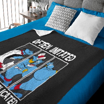 Discover Disney Aladdin Often Imitated Never Duplicated Panels Logo Baby Blankets