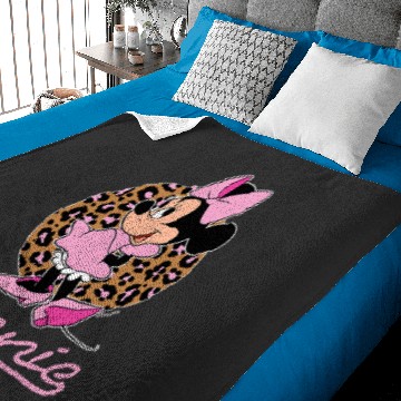 Discover Disney - Minnie Leopard Print Baby Blankets