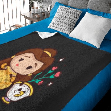 Discover Disney Princess - Belle and Chip Teacup Baby Blankets