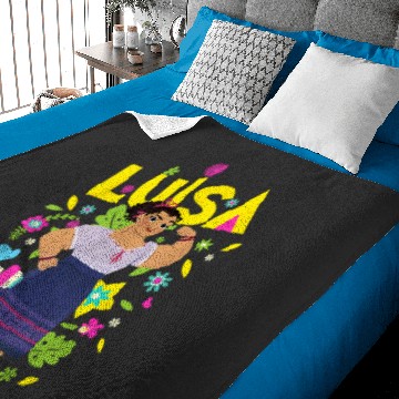 Discover Disney Encanto Luisa Madrigal Floral Baby Blankets
