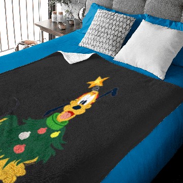 Discover Disney Pluto Holiday Christmas Tree Costume Corner Art Baby Blankets