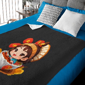 Discover Just A Girl Who Loves Anime Sticker1: Disney Mulan Anime Mushu, Mulan and Mushu Baby Blankets