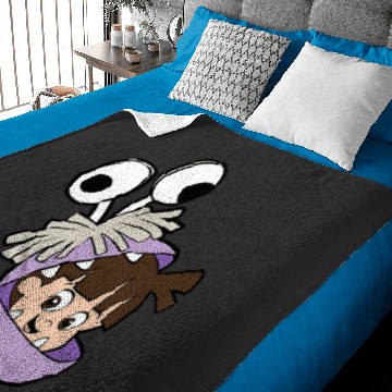 Discover Disney and Pixars Monsters Inc. Boo Big Face Costume Baby Blankets