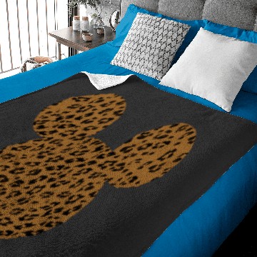 Discover Disney Mickey And Friends Mickey Mouse Cheetah Print Baby Blankets