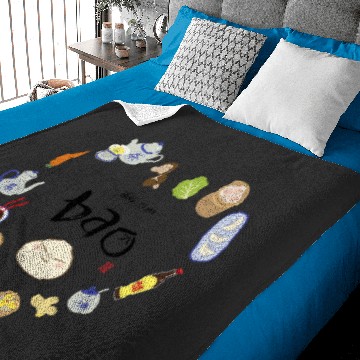 Discover Disney Pixarss Bao Ingredients Heart Shaped Dumpling Chibi Baby Blankets