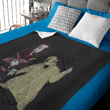 Discover disney nightmare bee christmas oogie boogie Baby Blankets