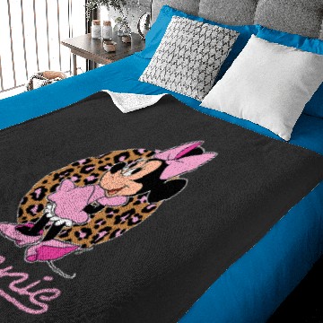 Discover Disney Minnie Leopard Print Baby Blankets