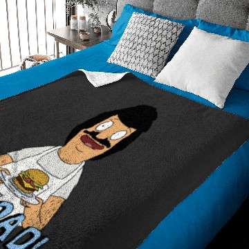 Discover Bobs Burgers Gene Dad Portrait Baby Blankets