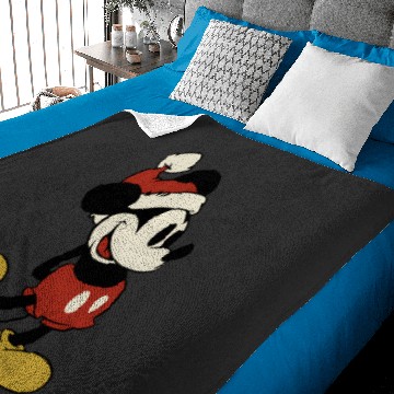 Discover Disney Classic Santa Mickey Mouse Baby Blankets
