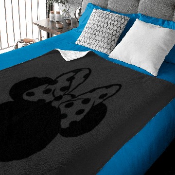 Discover disney minnie mouse silhouette Baby Blankets
