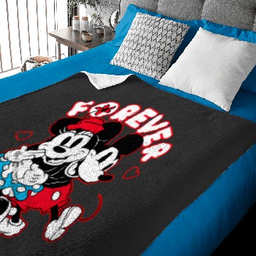 Discover Disney Mickey Mouse Minnie Mouse Love Forever Valentines Baby Blankets