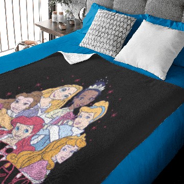 Discover Disney Christmas Princess Believe Group Shot Baby Blankets