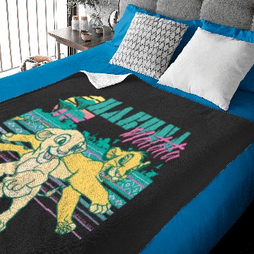 Discover Disney Lion King Retro Simba & Nala 90s Hakuna Matata Baby Blankets