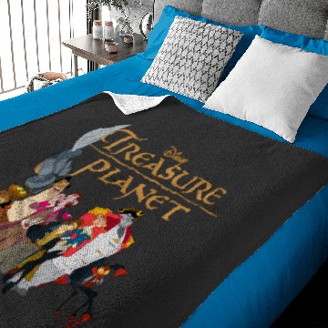 Discover Disney Treasure Planet Logo And Characters Baby Blankets