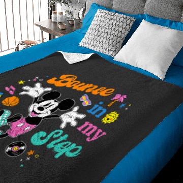 Discover Disney Mickey Mouse Bounce in My Step Retro Vinyl Baby Blankets