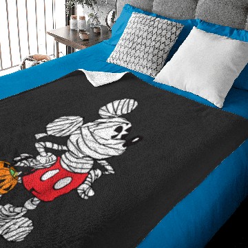 Discover Disney Retro Mickey Mouse Mummy Halloween Raglan Baseball Tee Baby Blankets