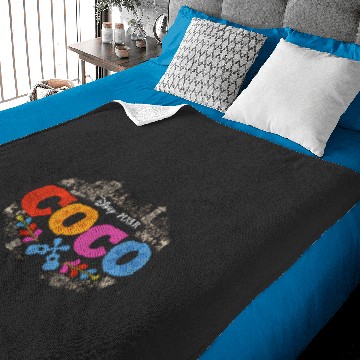 Discover Disney Pixar Coco Colorful Movie Logo Baby Blankets