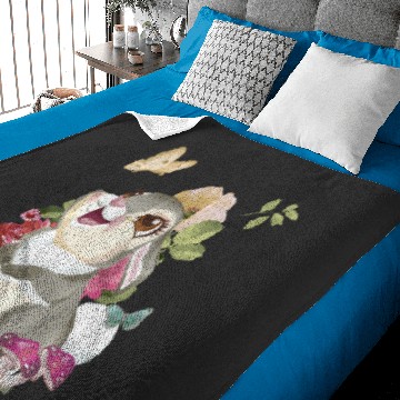 Discover disney bambi thumper floral portrait long sleeve Baby Blankets