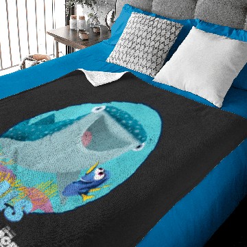Discover Disney Pixar Finding Dory Destiny Biggest Fish Pals Logo Baby Blankets