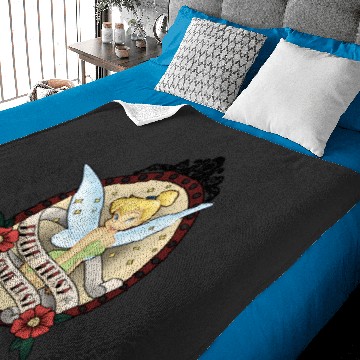Discover Disney Peter Pan Tinker Bell Faith Trust Pixie Dust Tattoo Baby Blankets