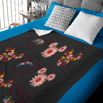 Discover Disney Mickey Mouse Flowers and Daisy Print Baby Blankets